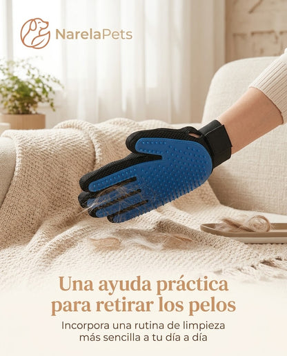 Guante Quita pelos para Perros NarelaPets| Limpieza Fácil y Práctica